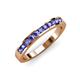 4 - Kathiryn 2.00 mm Tanzanite 11 Stone Wedding Band 