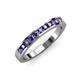 3 - Kathiryn 2.30 mm Iolite 11 Stone Wedding Band 