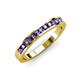 3 - Kathiryn 2.30 mm Iolite 11 Stone Wedding Band 