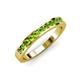 3 - Kathiryn 2.30 mm Peridot 11 Stone Wedding Band 