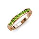 3 - Kathiryn 2.30 mm Peridot 11 Stone Wedding Band 