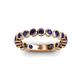 3 - Ashlyn 2.30 mm Blue Sapphire 3/4 Eternity Band 