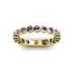 3 - Ashlyn 2.30 mm Iolite 3/4 Eternity Band 