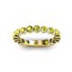 3 - Ashlyn 2.30 mm Peridot 3/4 Eternity Band 