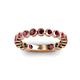 3 - Ashlyn 2.30 mm Ruby 3/4 Eternity Band 