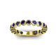 3 - Ashlyn 2.30 mm Blue Sapphire 3/4 Eternity Band 