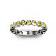 3 - Ashlyn 2.30 mm Yellow Sapphire 3/4 Eternity Band 