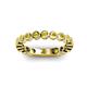 3 - Ashlyn 2.30 mm Yellow Sapphire 3/4 Eternity Band 