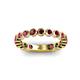 3 - Ashlyn 2.30 mm Ruby 3/4 Eternity Band 