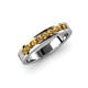 3 - Vanna 2.20 mm Citrine 9 Stone Wedding Band 