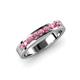 3 - Vanna 2.20 mm Rhodolite Garnet 9 Stone Wedding Band 