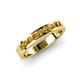 3 - Vanna 2.20 mm Citrine 9 Stone Wedding Band 