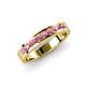 3 - Vanna 2.20 mm Rhodolite Garnet 9 Stone Wedding Band 