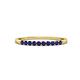 3 - Clara 1.80 mm Blue Sapphire 10 Stone Wedding Band 
