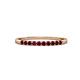 3 - Clara 1.80 mm Ruby 10 Stone Wedding Band 