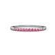 3 - Clara 1.80 mm Pink Tourmaline 10 Stone Wedding Band 