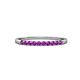 3 - Clara 1.80 mm Amethyst 10 Stone Wedding Band 
