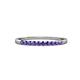 3 - Clara 1.80 mm Iolite 10 Stone Wedding Band 