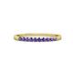 3 - Clara 1.80 mm Iolite 10 Stone Wedding Band 