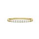 3 - Clara 1.80 mm White Sapphire 10 Stone Wedding Band 