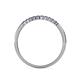 5 - Clara 1.80 mm Iolite 10 Stone Wedding Band 