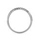 5 - Clara 1.80 mm Smoky Quartz 10 Stone Wedding Band 