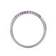 5 - Clara 1.80 mm Amethyst 10 Stone Wedding Band 