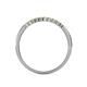 5 - Clara 1.80 mm Yellow Diamond 10 Stone Wedding Band 