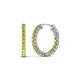 1 - Amara Yellow Sapphire Hoop Earrings 