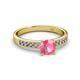 2 - Ronia Classic Pink Tourmaline and Diamond Engagement Ring 