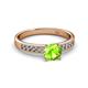 2 - Ronia Classic Peridot and Diamond Engagement Ring 