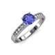 3 - Ronia Classic Tanzanite and Diamond Engagement Ring 