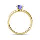 4 - Ronia Classic Tanzanite and Diamond Engagement Ring 