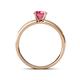 4 - Ronia Classic Pink Tourmaline and Diamond Engagement Ring 