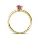 4 - Ronia Classic Rhodolite Garnet and Diamond Engagement Ring 