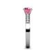 5 - Ronia Classic Pink Tourmaline and Diamond Engagement Ring 