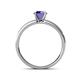 4 - Ronia Classic Iolite and Diamond Engagement Ring 