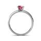 4 - Ronia Classic Rhodolite Garnet and Diamond Engagement Ring 