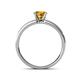 4 - Ronia Classic Citrine and Diamond Engagement Ring 