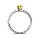 4 - Ronia Classic Yellow and White Diamond Engagement Ring 