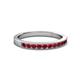2 - Ronia Ruby 12 Stone Wedding Band 