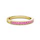 2 - Ronia Pink Sapphire 12 Stone Wedding Band 