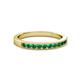 2 - Ronia Emerald 12 Stone Wedding Band 