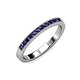 3 - Ronia Blue Sapphire 12 Stone Wedding Band 