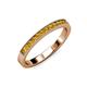 3 - Ronia Citrine 12 Stone Wedding Band 