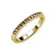 3 - Ronia Smoky Quartz 12 Stone Wedding Band 