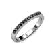 3 - Ronia Black Diamond 12 Stone Wedding Band 