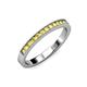 3 - Ronia Yellow Sapphire 12 Stone Wedding Band 