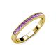 3 - Ronia Amethyst 12 Stone Wedding Band 