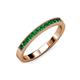 3 - Ronia Emerald 12 Stone Wedding Band 